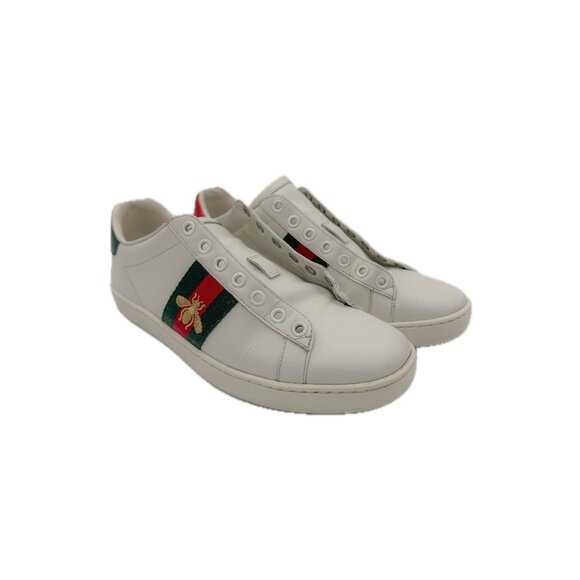 Gucci New Ace Bee Embroidered Sneakers - Picture 2 of 11